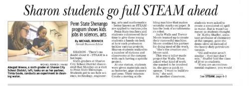 Sixth-Grade Students Experience STEAM Day at Penn State Shenango