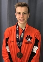 Freshman Cattron Medals at State Swim Meet!